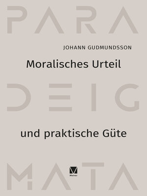 cover image of Moralisches Urteil und praktische Güte